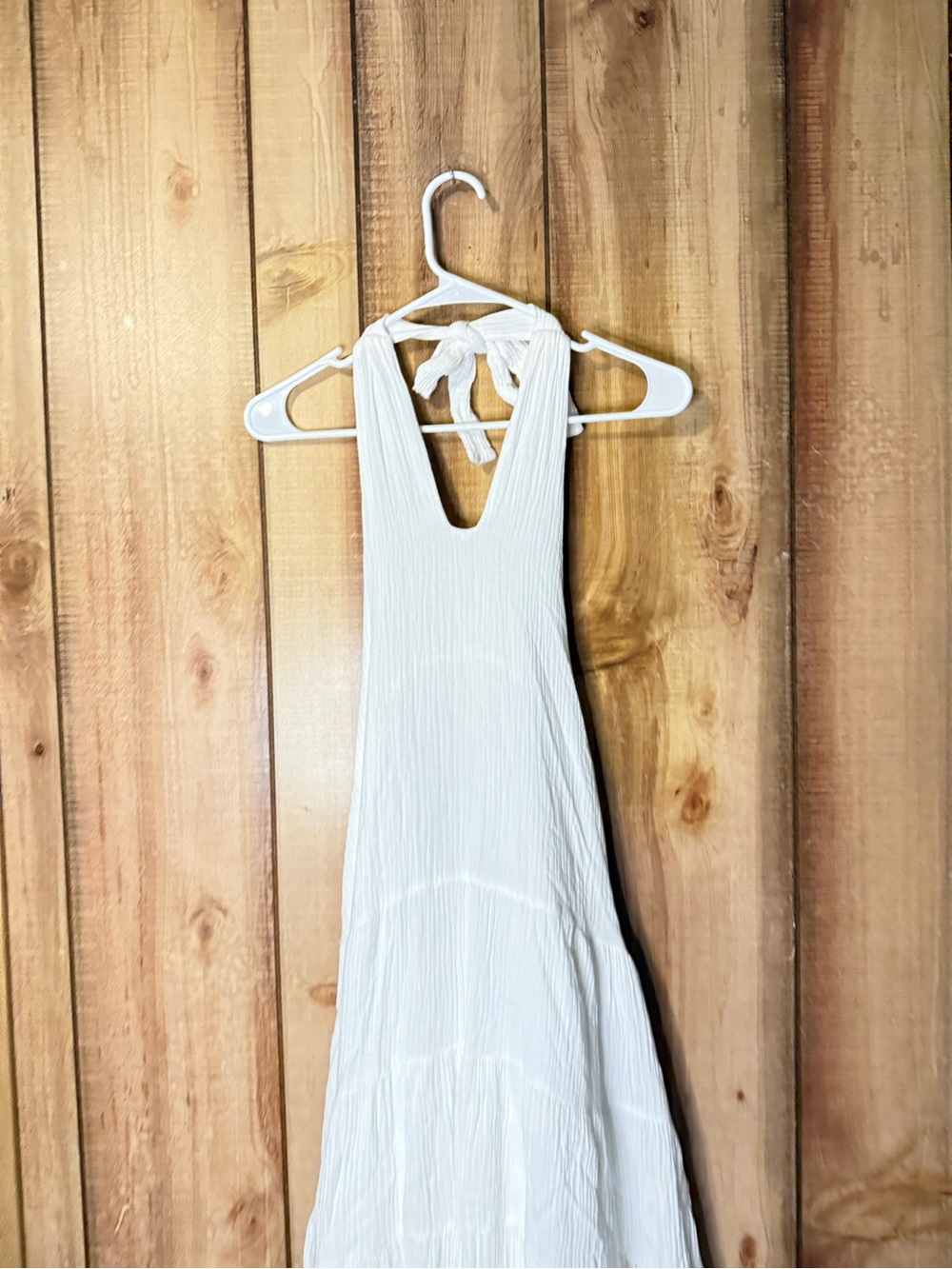 Billy J Halter Neck Maxi Dress - White - Picture 3 of 10